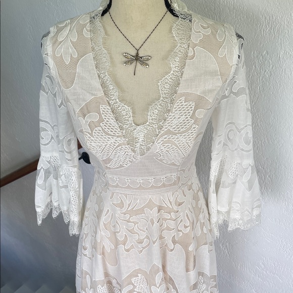 Here Comes The Sun NWOT High Low Lace Dress Boho Small - Picture 3 of 8